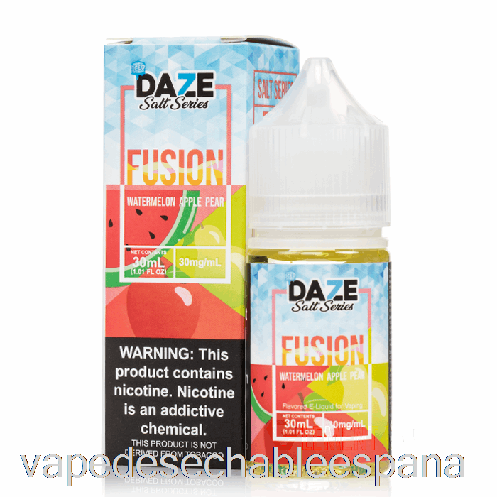 Vape Desechable España Helado De Sandía Manzana Pera - 7 Sales Daze Fusion - 30ml 50mg